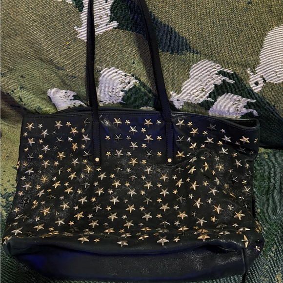 Jimmy Choo Black Sasha Star-Studded Tote - Picture 2 of 4